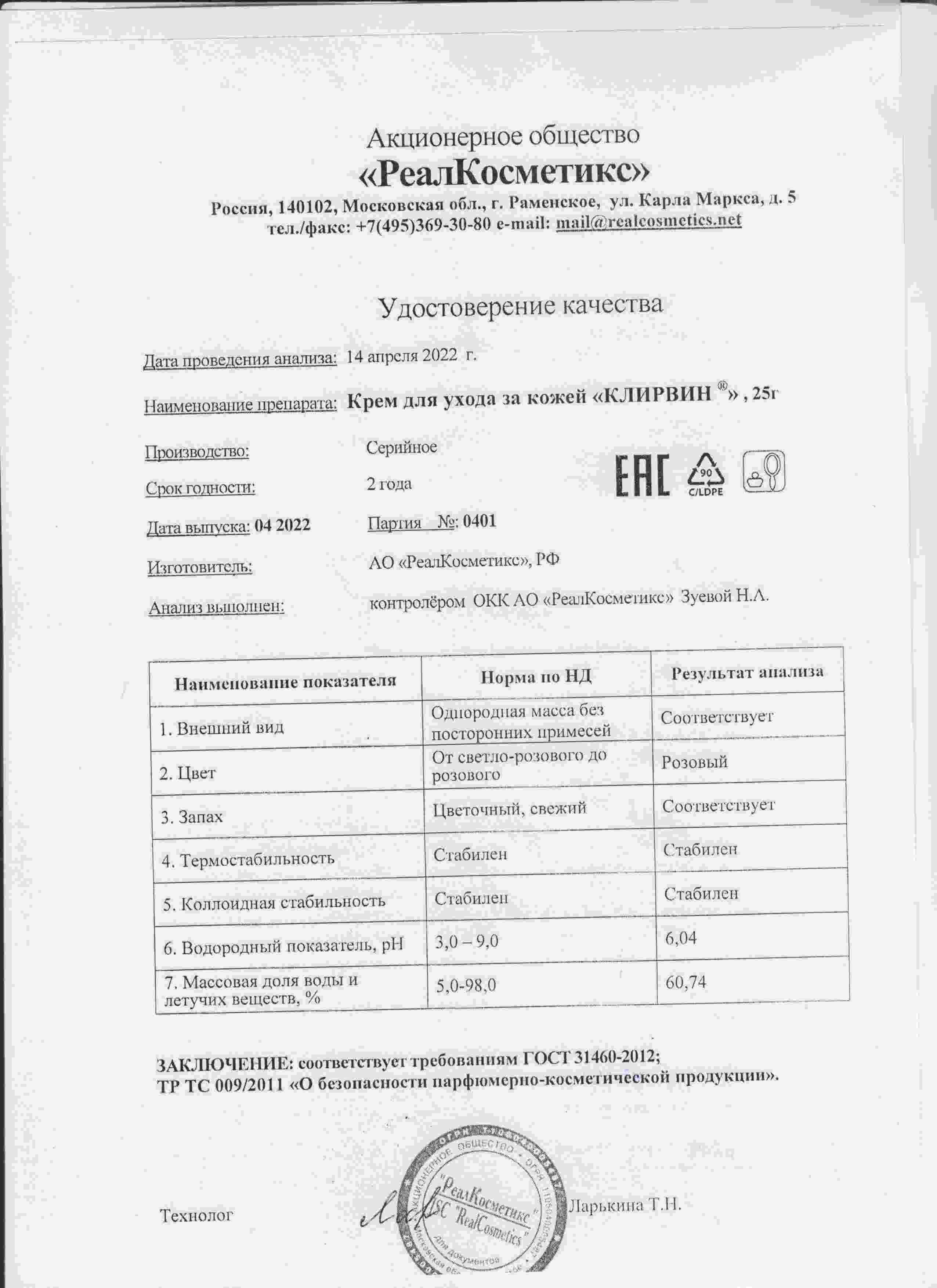 Паспорт №0420220401